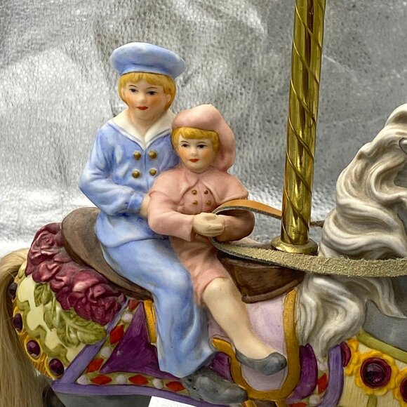 American‎ Carousel Horse By Tobin Fraley Second Edition Coin Inlay NUMBERED - Picture 2 of 14